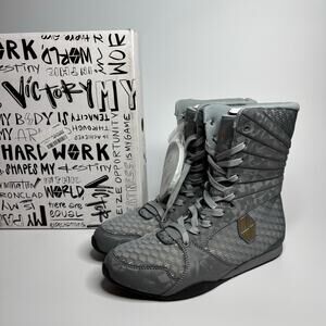 Society Nine Eos High Top Sneaker Boots in Storm Grey